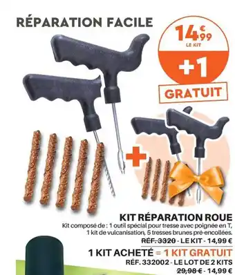 Kit réparation roue