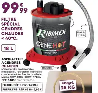 Shopix Aspirateur à cendres chaudes offre