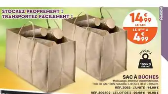 Shopix Sac à bûches offre