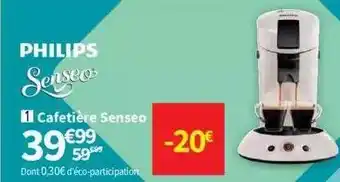 Conforama Cafetière senseo philips offre