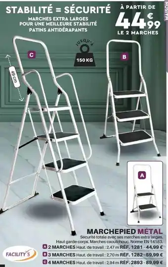 Shopix Marchepied métal facility's offre