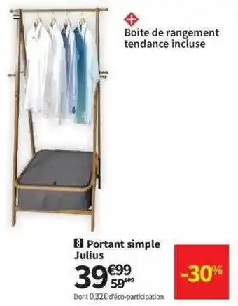 Conforama Portant simple julius offre