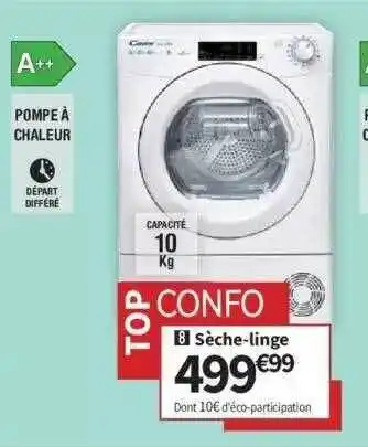 Conforama Sèche-linge offre