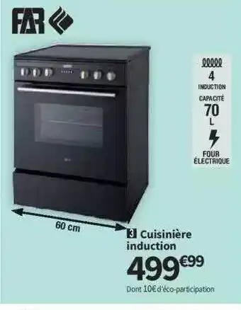 Conforama Cuisinière induction far offre