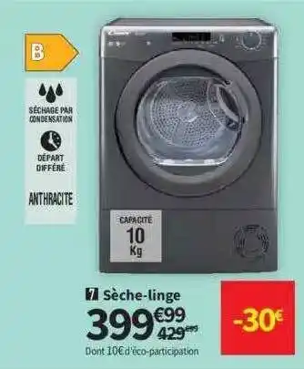 Conforama Sèche-linge offre