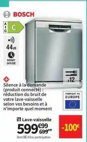 Conforama Lave-vaisselle bosch offre