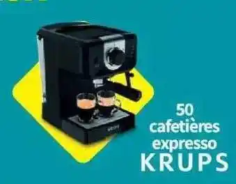 Conforama 50 cafetières expresso krups offre