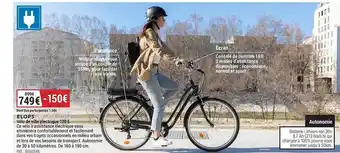 Decathlon Vélo de ville électrique 120 e elops offre