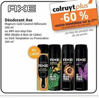 Colruyt Déodorant axe offre