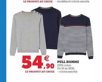 Hyper U Pull homme offre