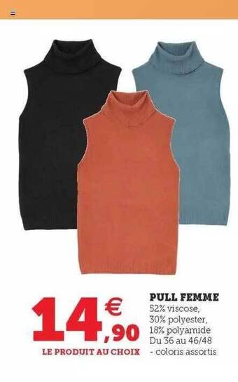 Hyper U Pull femme offre