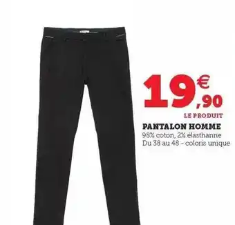 Hyper U Pantalon homme offre