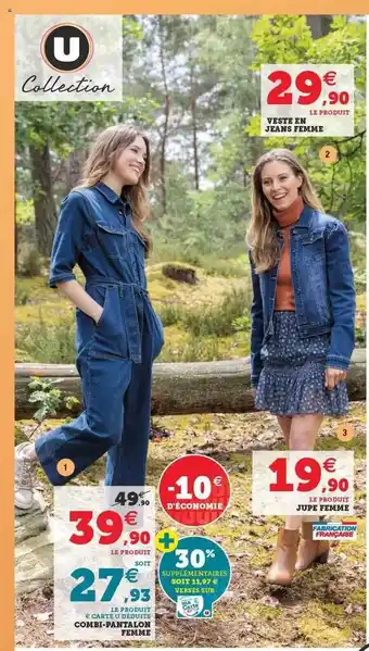 Veste en jeans femme, combi-pantalon femme, jupe femme