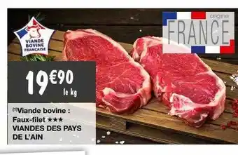 Migros Viande bovine : faux-filet *** viandes des pays de l'ain offre