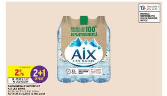 Intermarché Hyper Eau minérale naturelle aix les bains offre