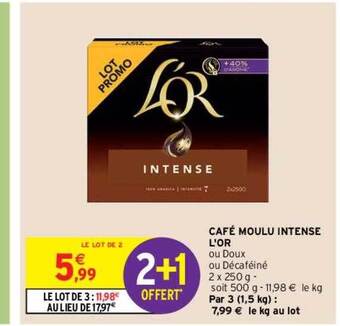 Intermarché Hyper Café moulu intense l'or offre