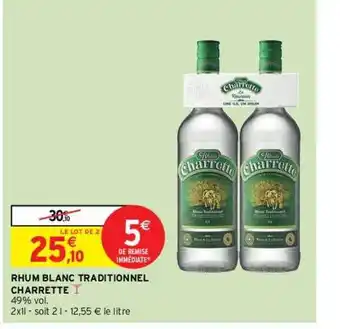 Intermarché Hyper Rhum blanc traditionnel charrette offre