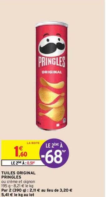 Intermarché Hyper Tuiles original pringles offre