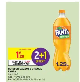 Intermarché Hyper Boisson gazeuse orange fanta offre