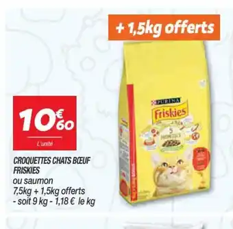 Netto Friskies Croquettes Chats Bœuf offre