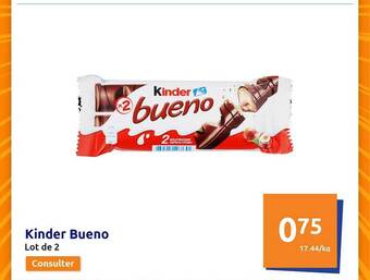 Action Kinder bueno offre