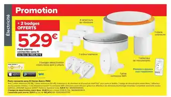Castorama Pack alarme connecté sans fil home alarm max somfy offre