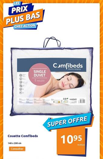 Action Couette comfibeds offre