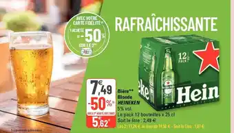 G20 Bière blonde heineken offre