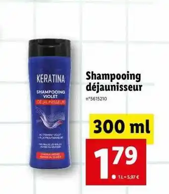 Lidl Shampooing déjaunisseur offre