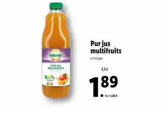 Lidl Pur jus multifruits offre