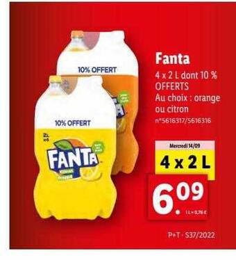 Lidl Fanta offre