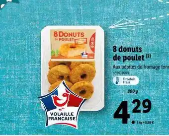 Lidl 8 donuts de poulet offre