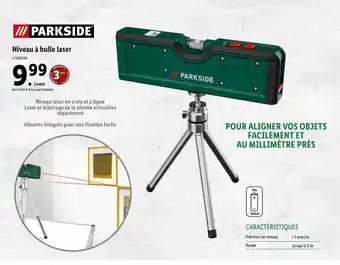 Lidl Niveau à bulle laser parkside offre
