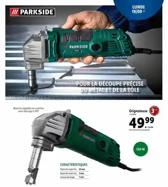 Lidl Grignoteuse parkside offre