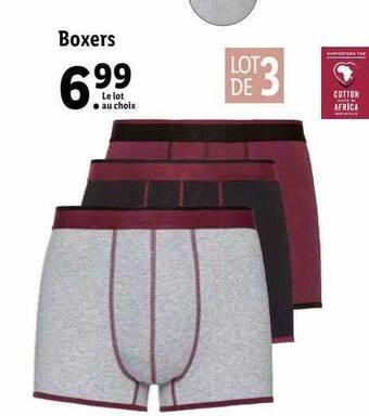 Lidl Boxers offre