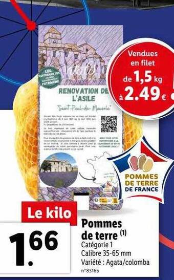 Lidl Pommes de terre offre