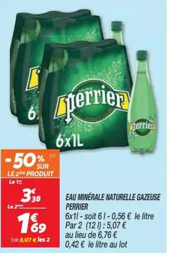Netto Perrier Eau Minérale Naturelle Gazeuse offre