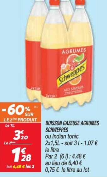 Netto Schweppes Boisson Gazeuse Agrumes offre