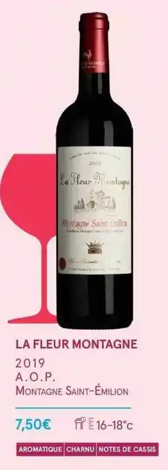 Monoprix La fleur montagne 2019 a.o.p. montagne saint-émilion offre