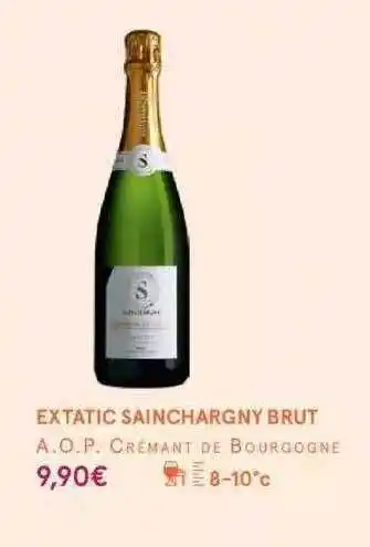 Extatic sainchargny brut a.o.p. crémant de bourgogne
