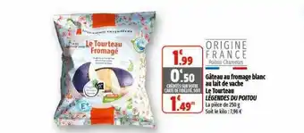 Coccinelle Express Gâteau au fromage blanc au lait de vache le tourteau légendes du poitou offre