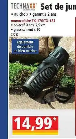 Norma Set de jumelle ou longue-vue technaxx germany offre
