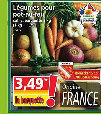 Norma Légumes pour pot-au-feu offre