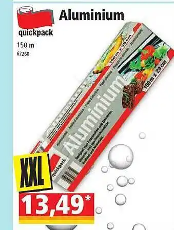 Norma Aluminium quickpack offre