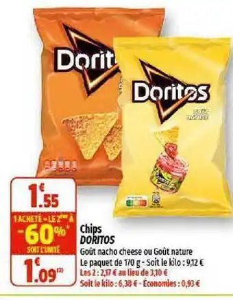 Coccinelle Supermarché Chips doritos offre