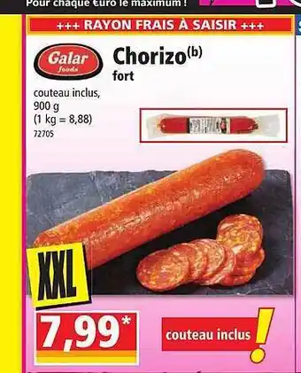 Norma Chorizo fort galar foods offre