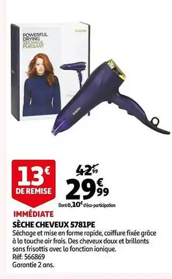 Auchan Sèche cheveux offre