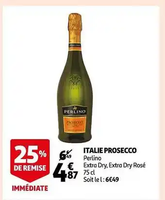 Auchan Italie prosecco perlino offre