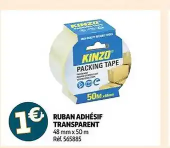 Auchan Ruban adhésif transparent offre