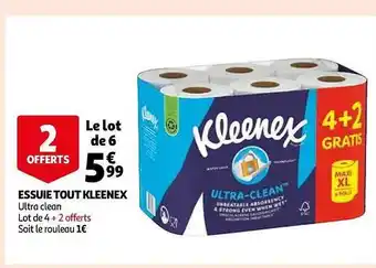 Auchan Essuie tout kleenex offre
